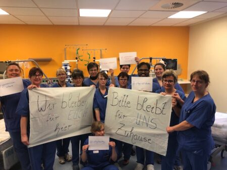 Polifilm Corona Spende Folie Klinik