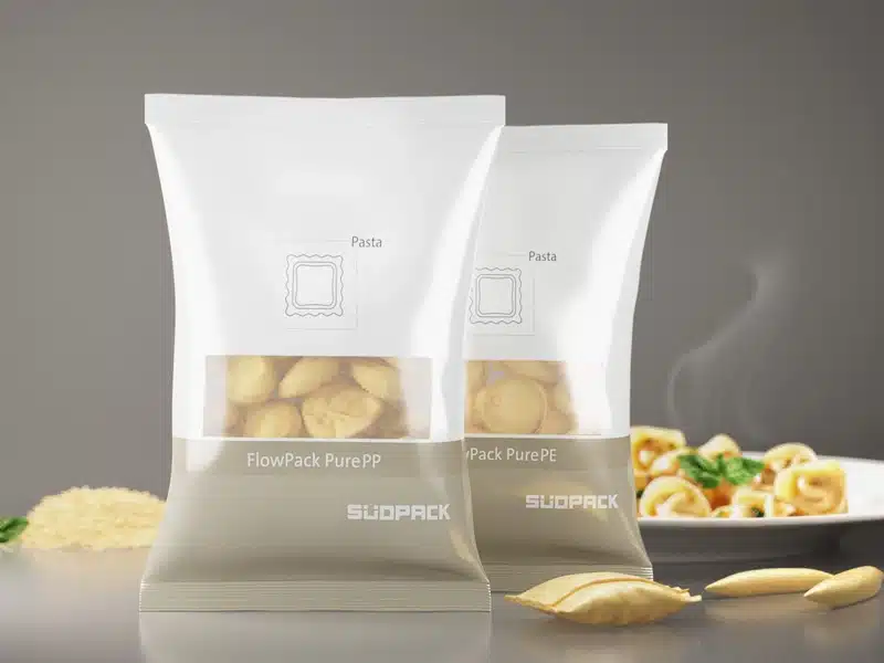 Flowpack Frische Teigwaren Tüten aus Kunststoff