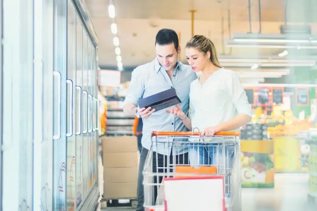 Einkauf-Verpackung-Schutz-Information