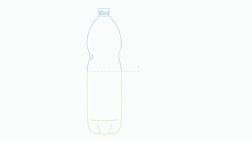 Infografik: 52 % eine PET-Flasche bestehen aus rPET.